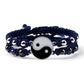 2Pcs/set Dragon Tai Chi Gossip Adjustable Yin Yang Bracelets Fashion Couple Jewelry