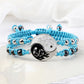 2Pcs/set Dragon Tai Chi Gossip Adjustable Yin Yang Bracelets Fashion Couple Jewelry