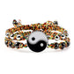 2Pcs/set Dragon Tai Chi Gossip Adjustable Yin Yang Bracelets Fashion Couple Jewelry