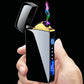Windproof Metal Flameless Electric Lighter Plasma USB Lighter LED Lighter